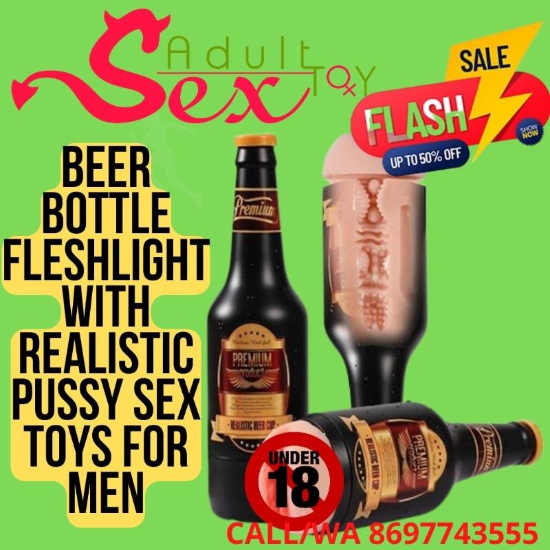 Beer Bottle Fleshlight with Realistic Pussy Toys For Men | Call/WA 8697743555