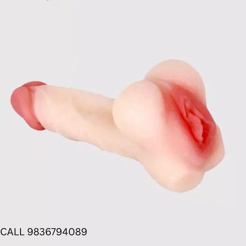 Buy 2 In 1 Realistic Dildo & Pussy Male Masturbator in Bangalore Call 9836794089