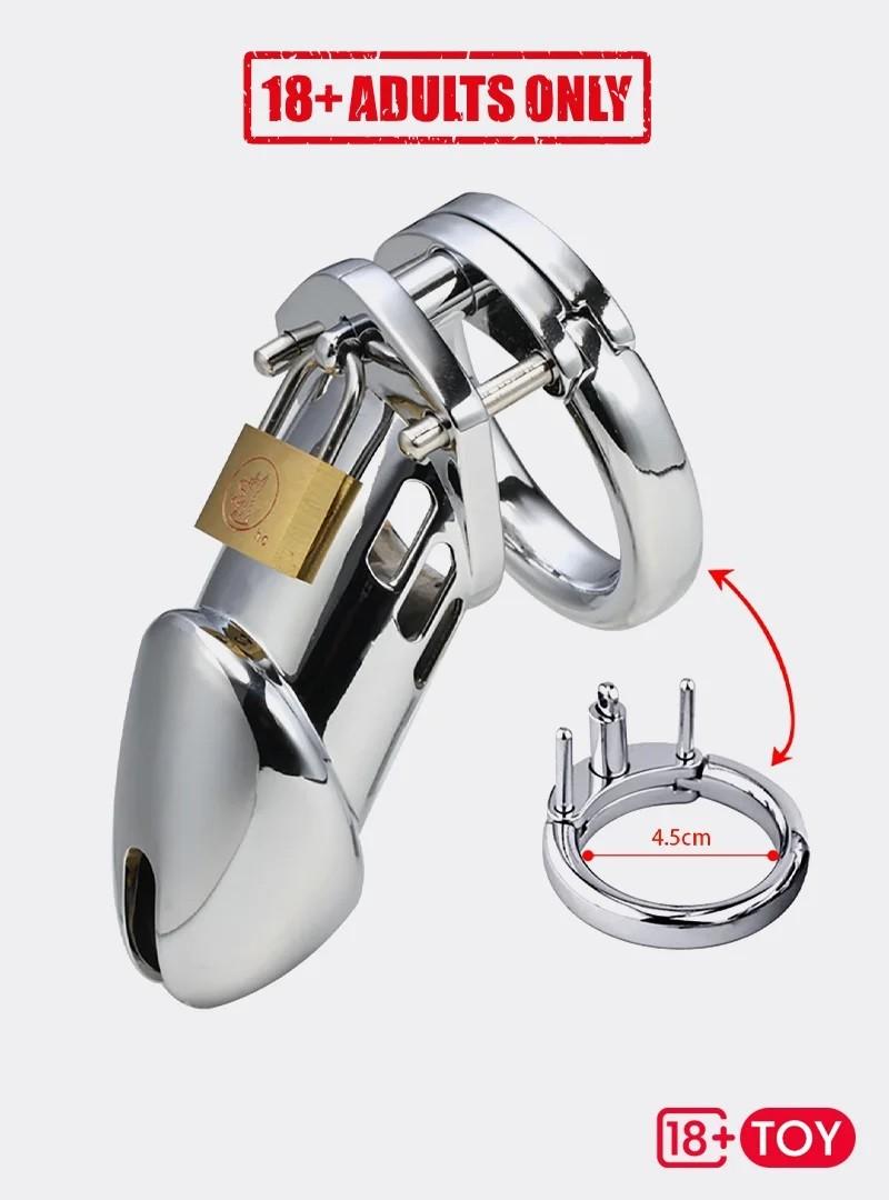 Buy Metal Chastity Cage | Premium Metal Design | 18 Plus Toy