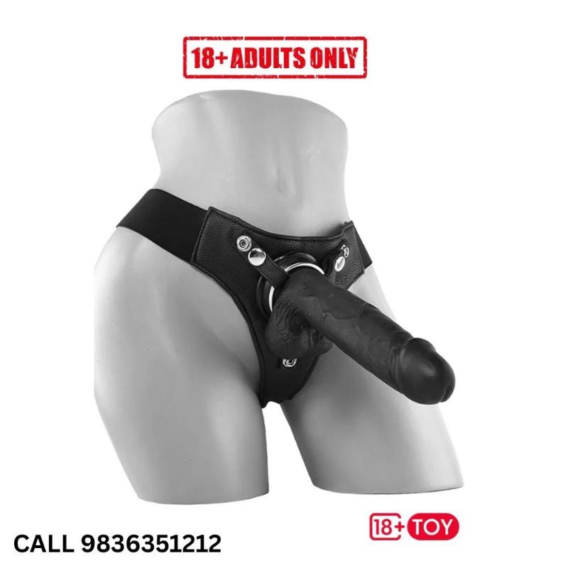 Ravishing Cock and Balls 7 Inch Strap On Dildo | Premium | CALL 9836351212