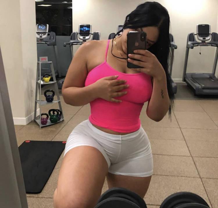 Huge pigtails gym sweet